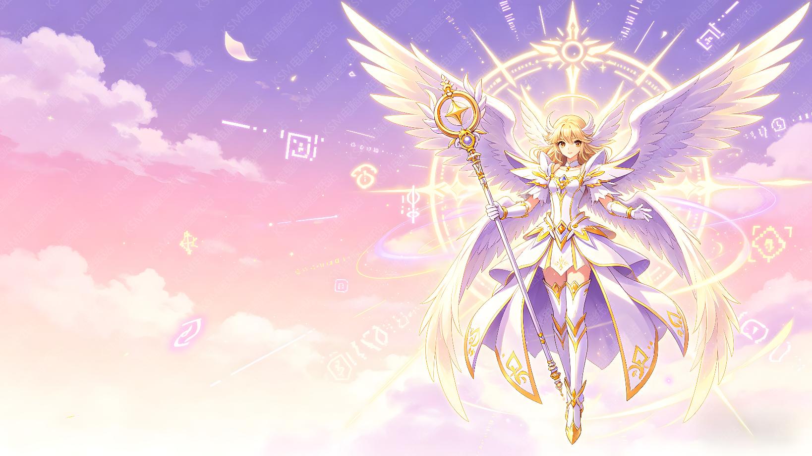 紫霞天使少女