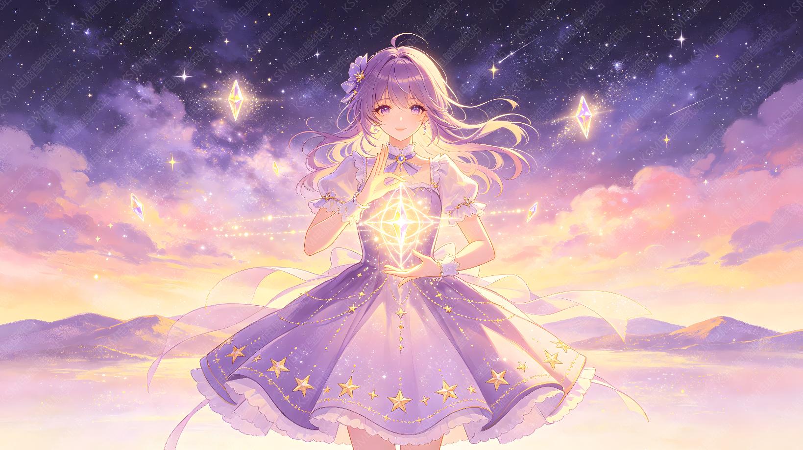 星空紫发少女