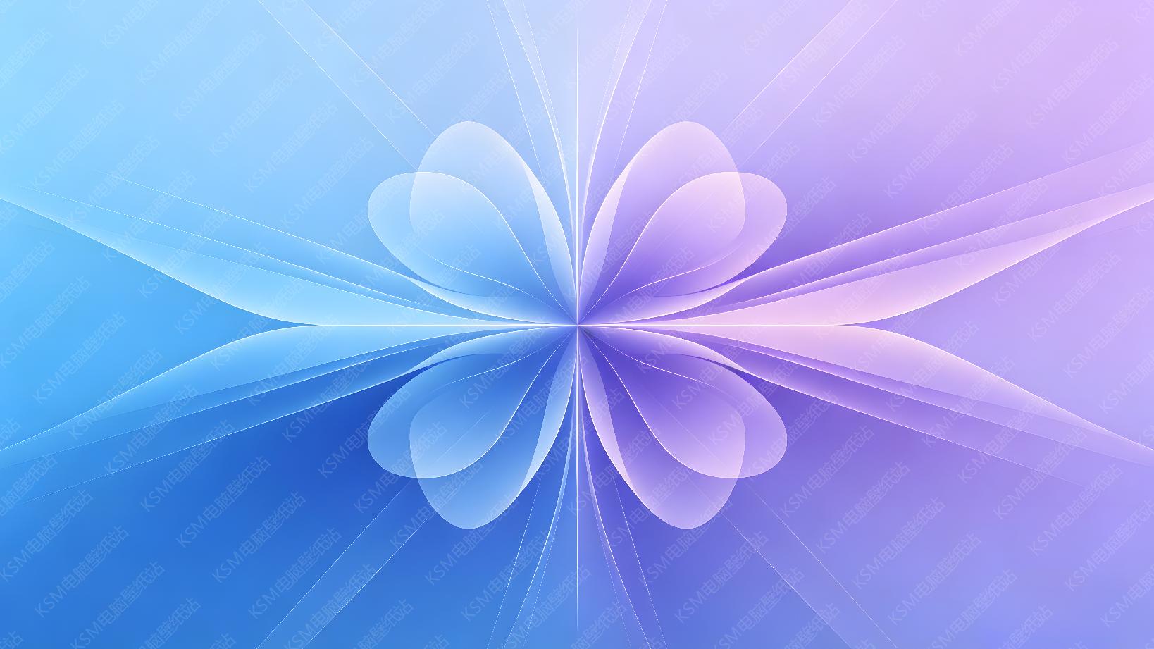 蓝紫花影