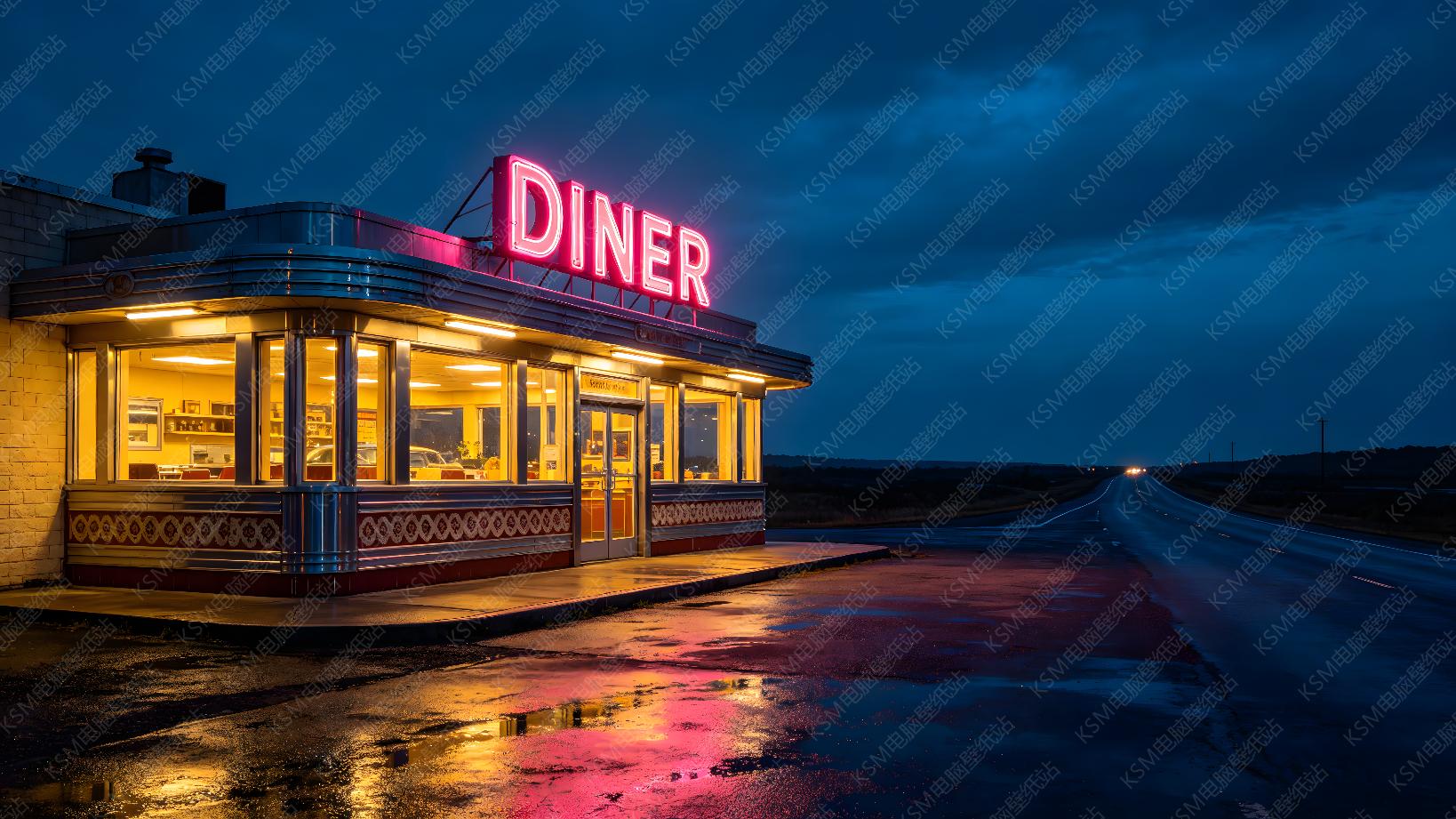 雨夜霓虹餐厅