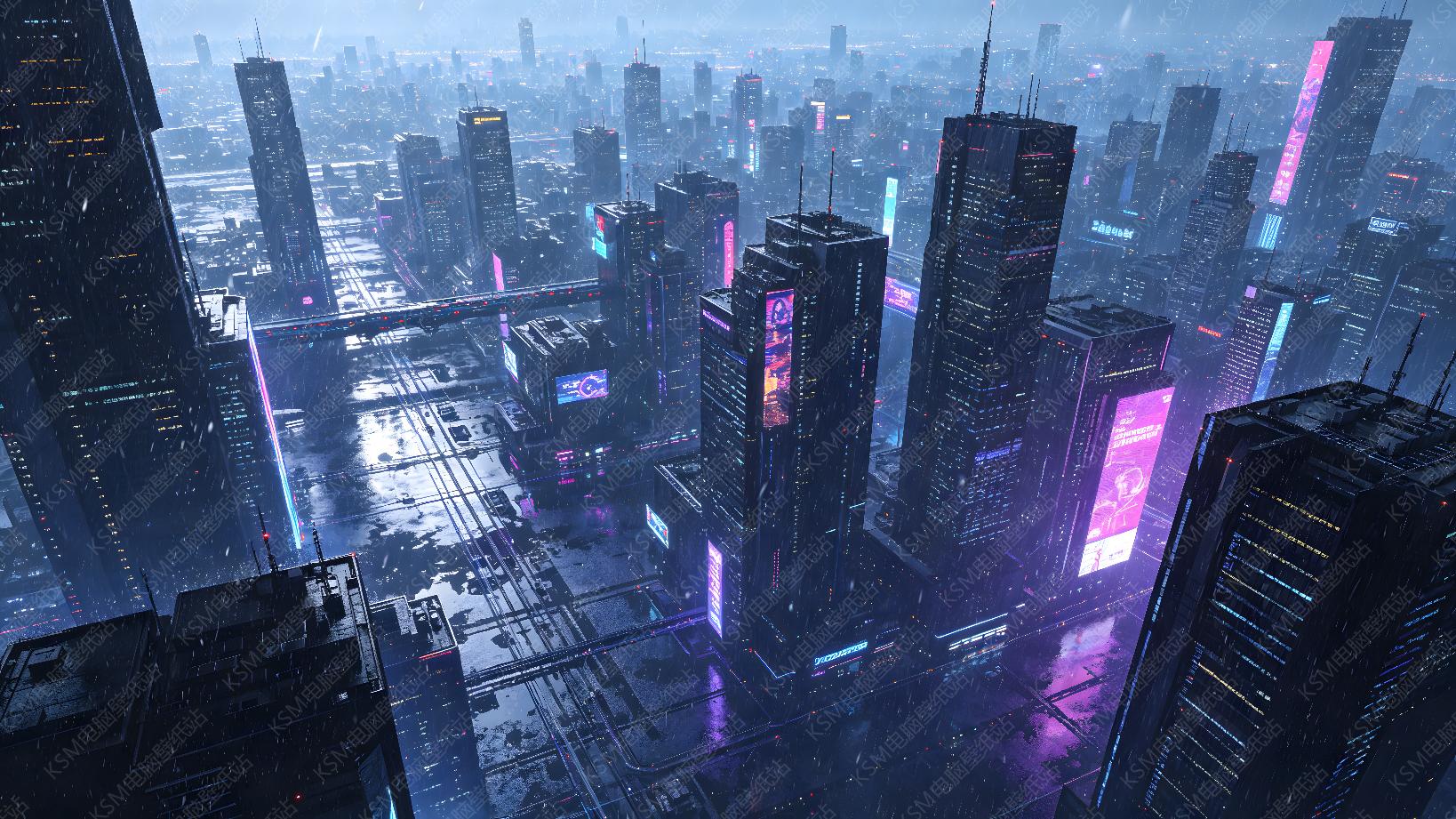 赛博霓虹都市