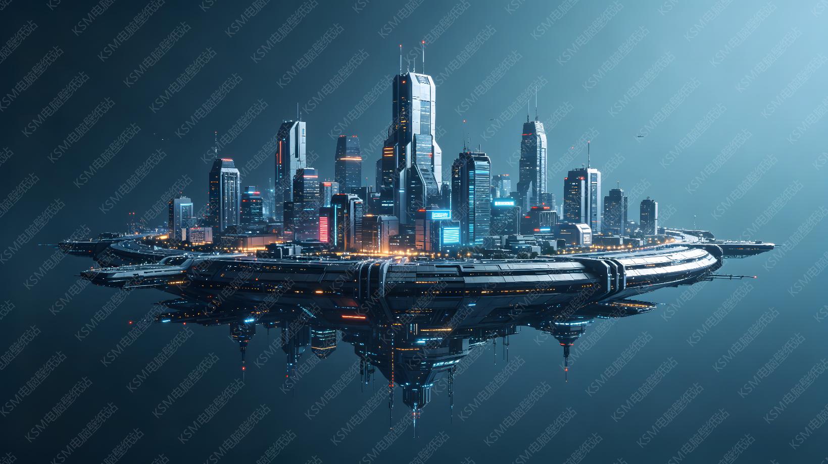 科幻浮空都市