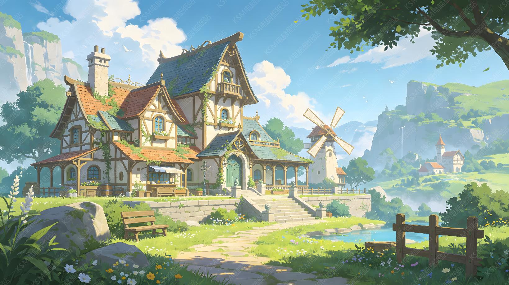 风镇小屋风景