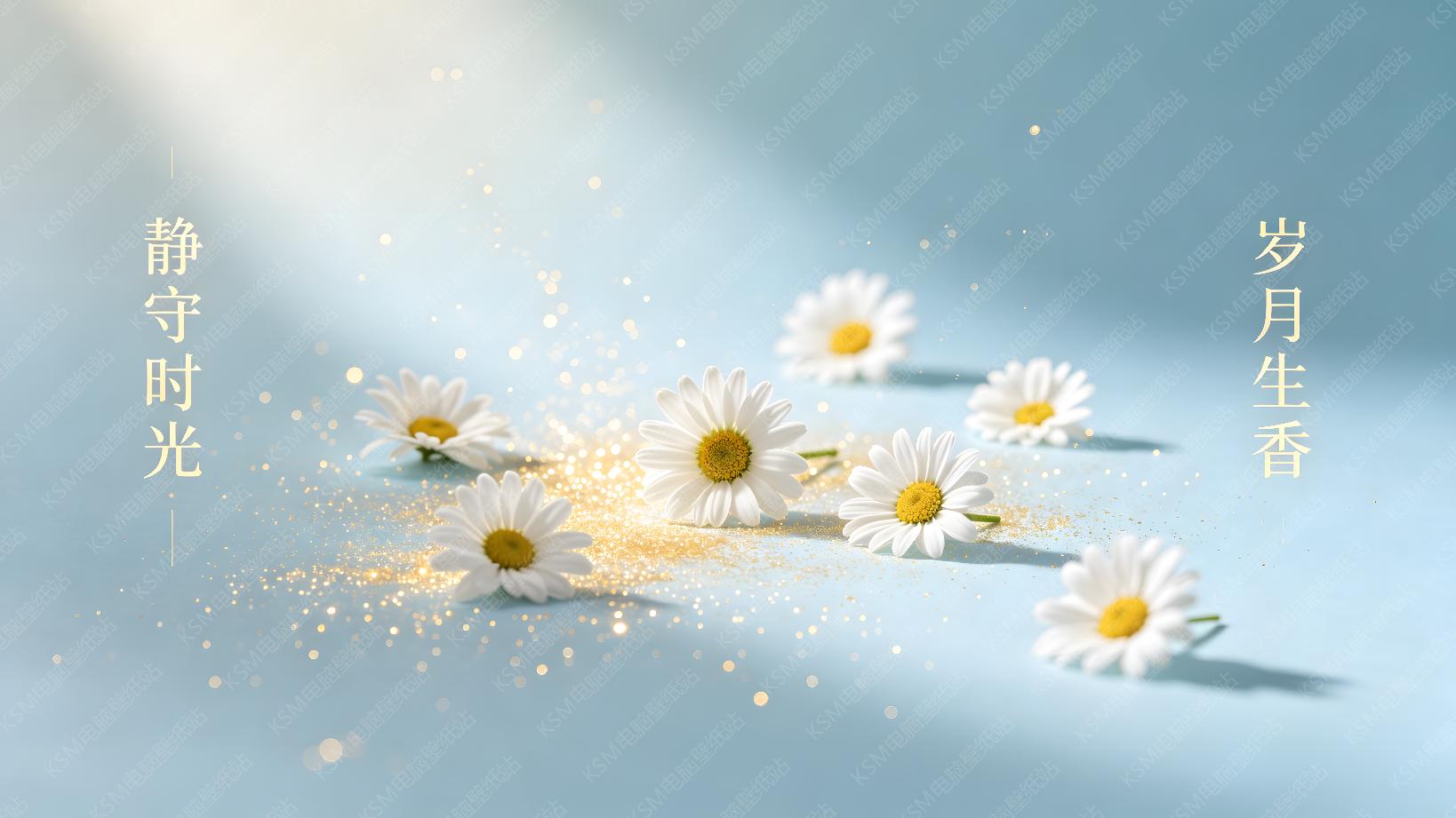 浅蓝雏菊