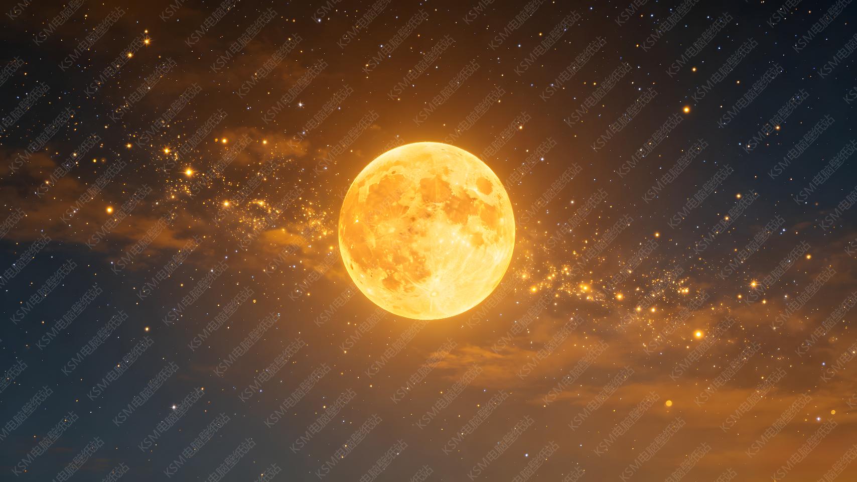 满月夜空